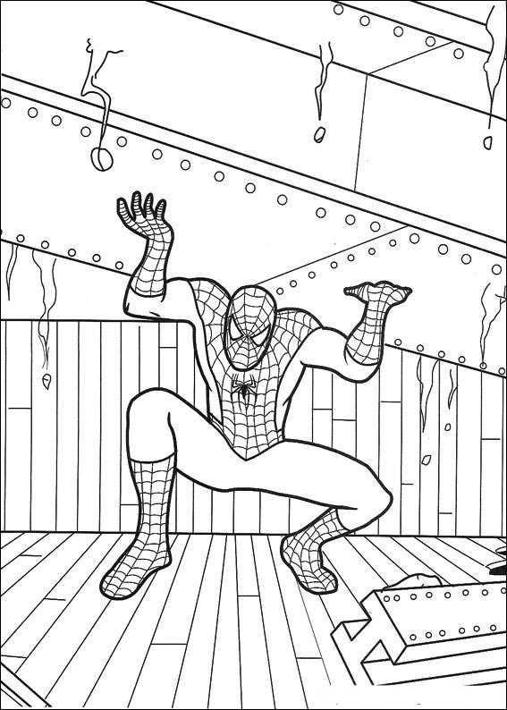 Spiderman 055 coloring page