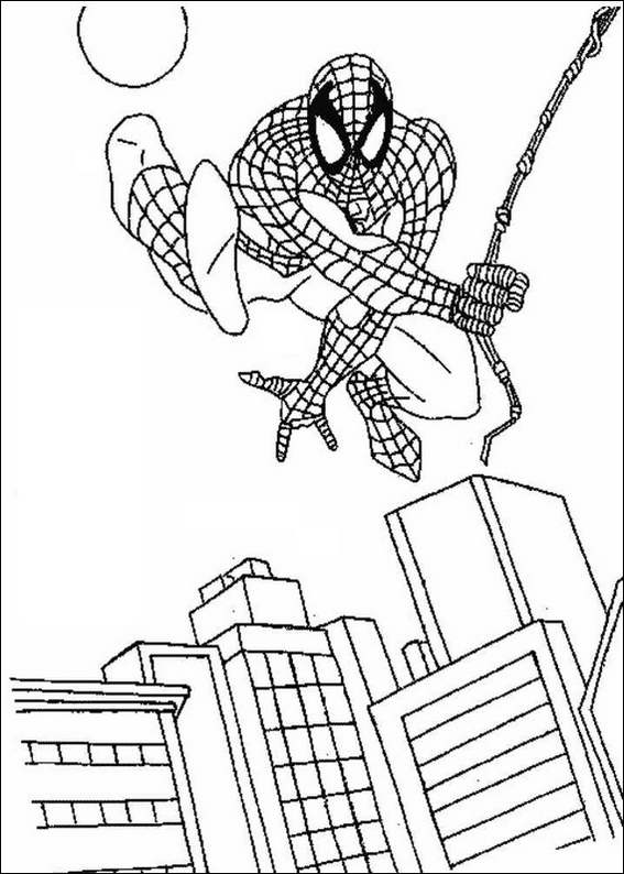 Spiderman 076 coloring page