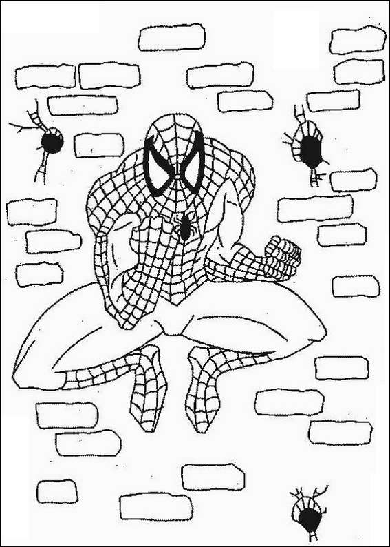 Spiderman 080 coloring page