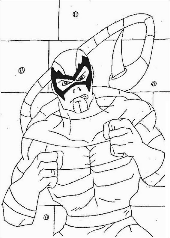 Spiderman 090 coloring page