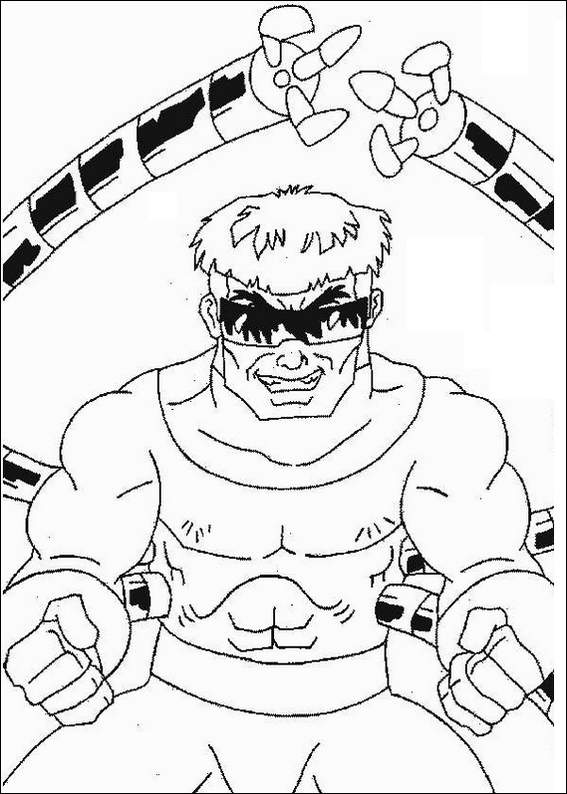 Spiderman 092 coloring page