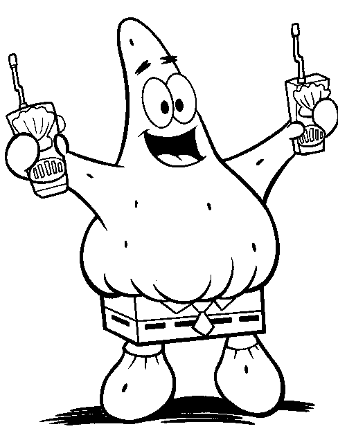 SpongeBob Patrick coloring page