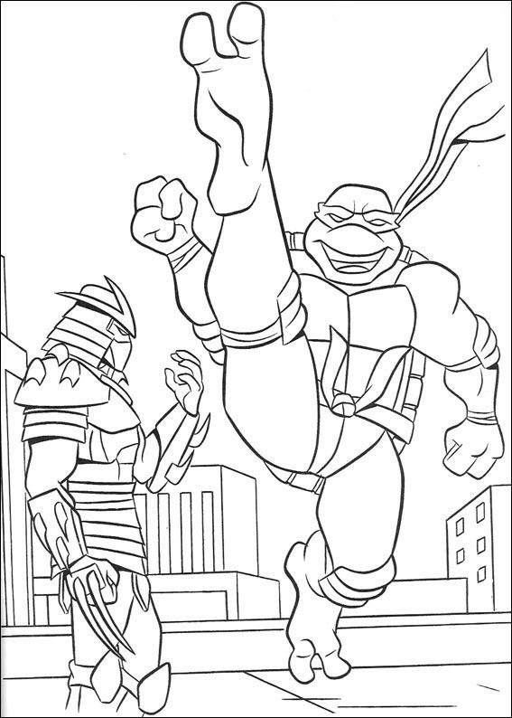Ninja Turtles 1 coloring page