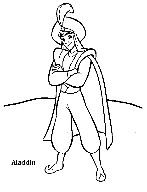 Aladdin coloring page