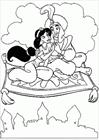 Aladdin magic carpet coloring page