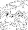 Disney Bambi and friends coloring page