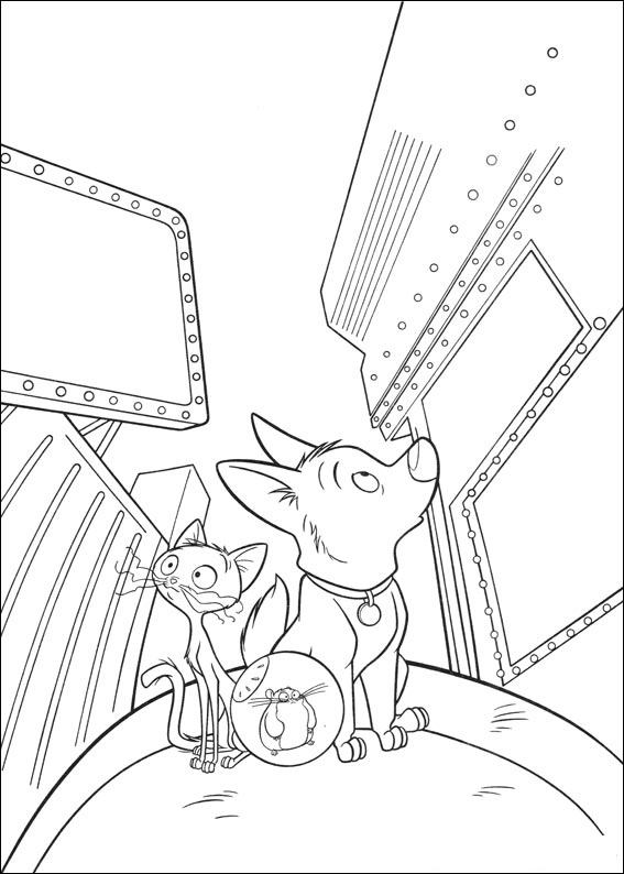 Bolt and friends 2 coloring page