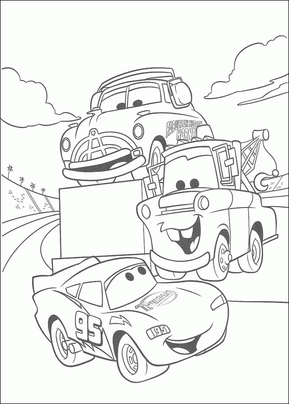 Cars 2 coloring page