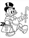 Uncle Scrooge Mc Duck coloring page