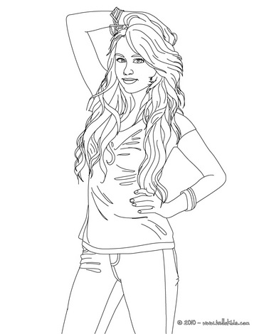 Hannah Montana Miley Cyrus 04 coloring page