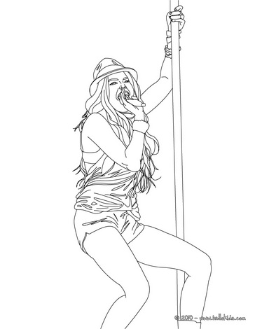 Hannah Montana Miley Cyrus 09 coloring page