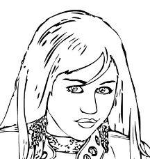 Hannah Montana Miley Cyrus 13 coloring page