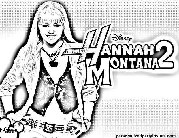 Hannah Montana Miley Cyrus 14 coloring page