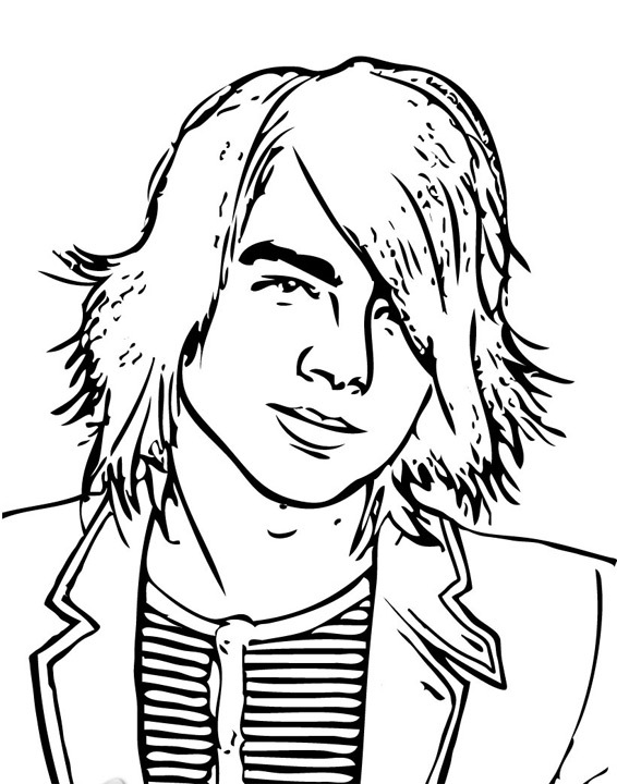 Jonas Brothers 1 coloring page