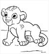 Lion King Simba coloring page
