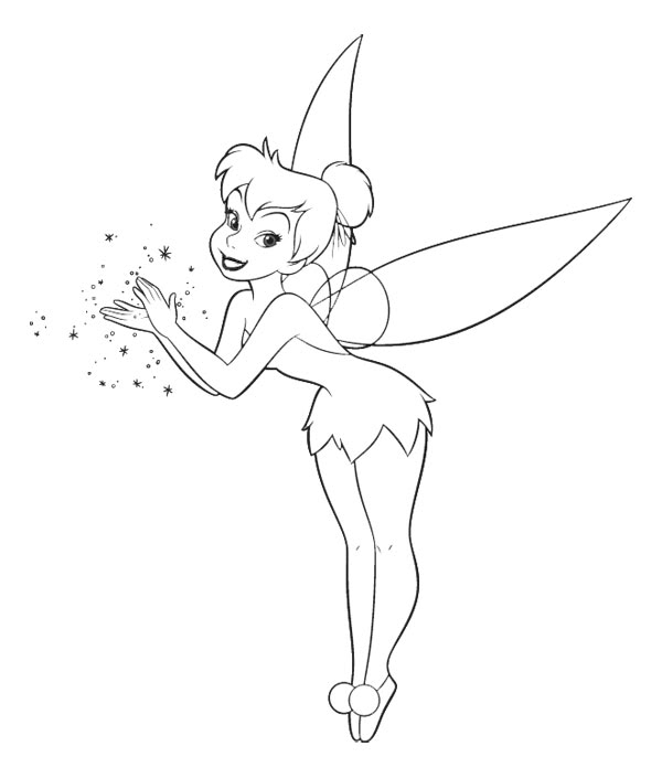 Peter Pan Tinker Bell coloring page