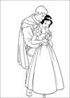 Snow White and prince coloring page