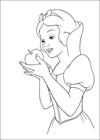 Snow White apple coloring page