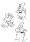 Snow White Dwarfs 3 coloring page
