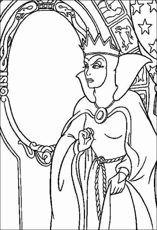 Snow White Witch coloring page