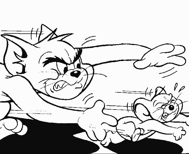 Tom and Jerry coloring page