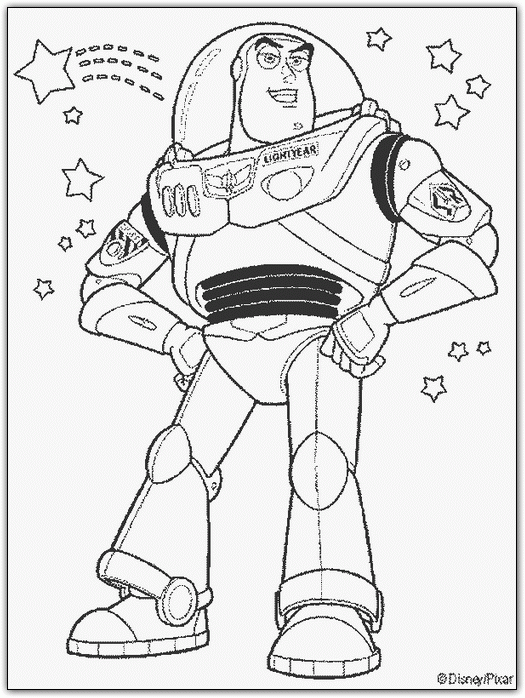 Toy Story Buzz Lightyear coloring page