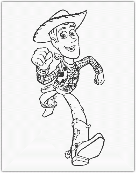 Toy Story Woody coloring page