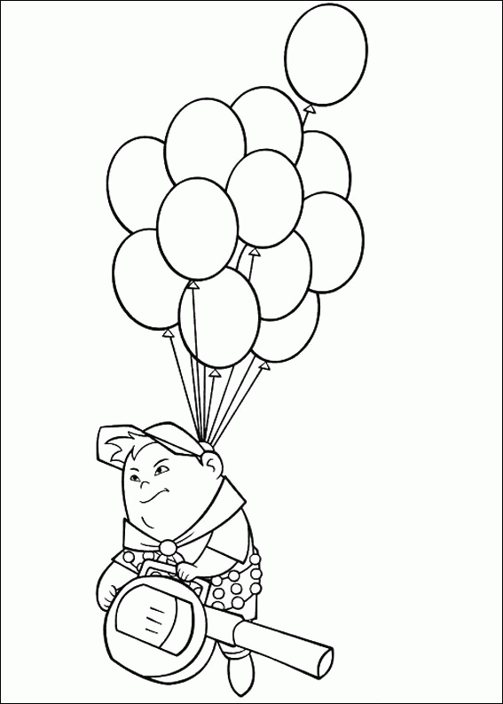 Pixar Up Russell coloring page
