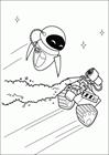 Wall-E and Eve coloring page