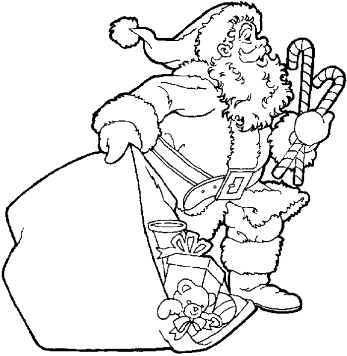 Christmas Santa Claus coloring page