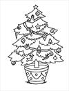 Christmas tree 3 coloring page