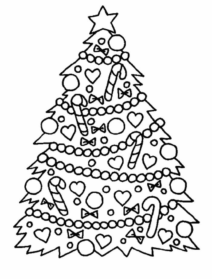 Christmas Tree Coloring Sheet 10