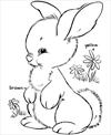 Easter bunny 2 coloring page