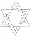 Hanukkah star of David coloring page