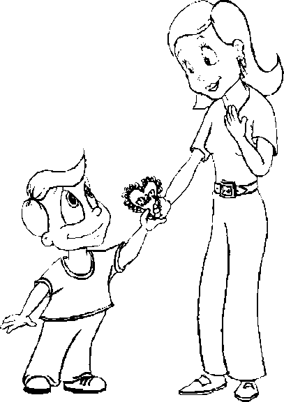 Mother's day 2 coloring page