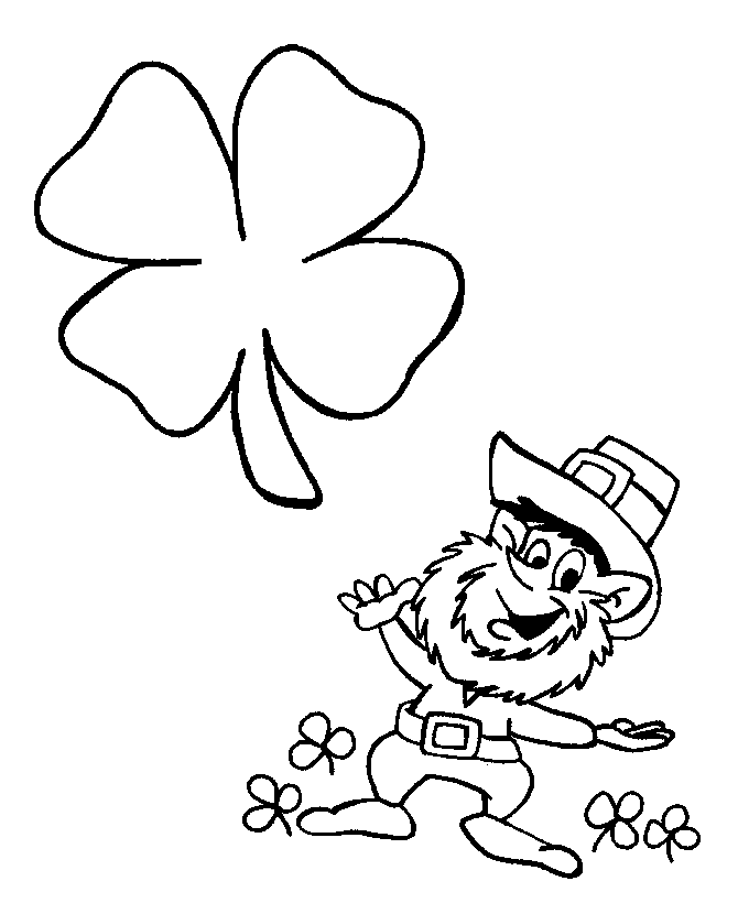 St Patrick's day 4 coloring page