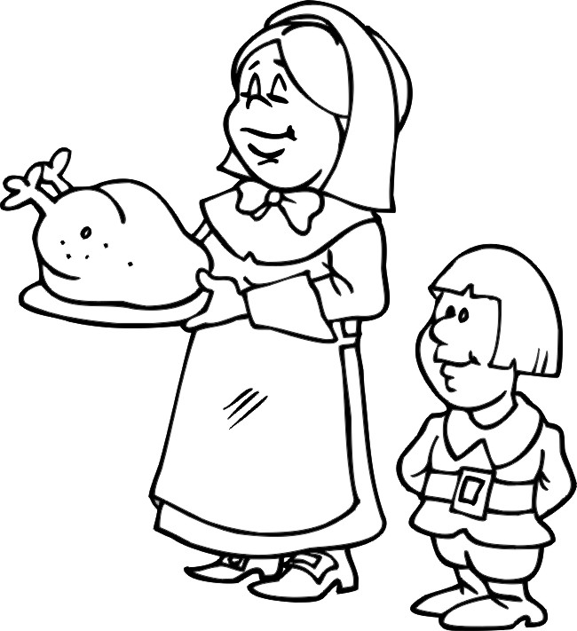 Thanksgiving 4 coloring page