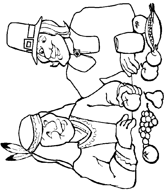 Thanksgiving coloring page
