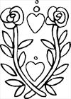 Valentine's day coloring page