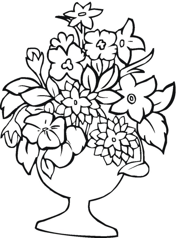 Flower 14 coloring page