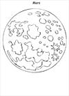 Mars coloring page