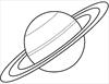 Saturn coloring page