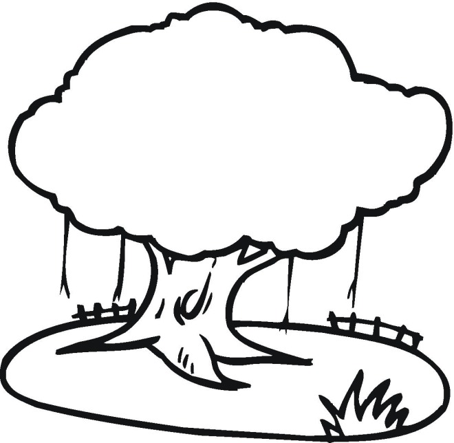 Tree 3 coloring page