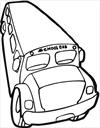 School bus coloring page