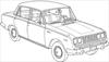 Old car coloring page