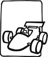 Race car coloring page