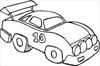 Sport car coloring page