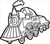 Train 4 coloring page