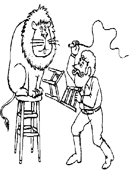 Circus coloring page