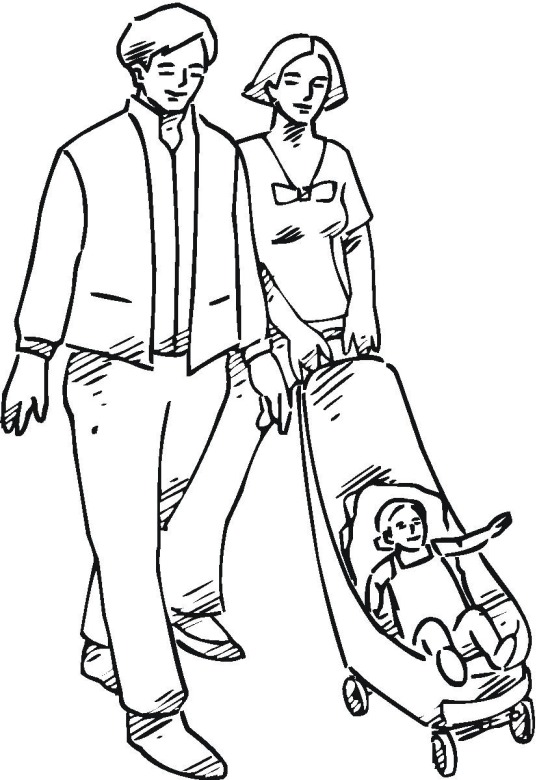 Family 3 coloring page